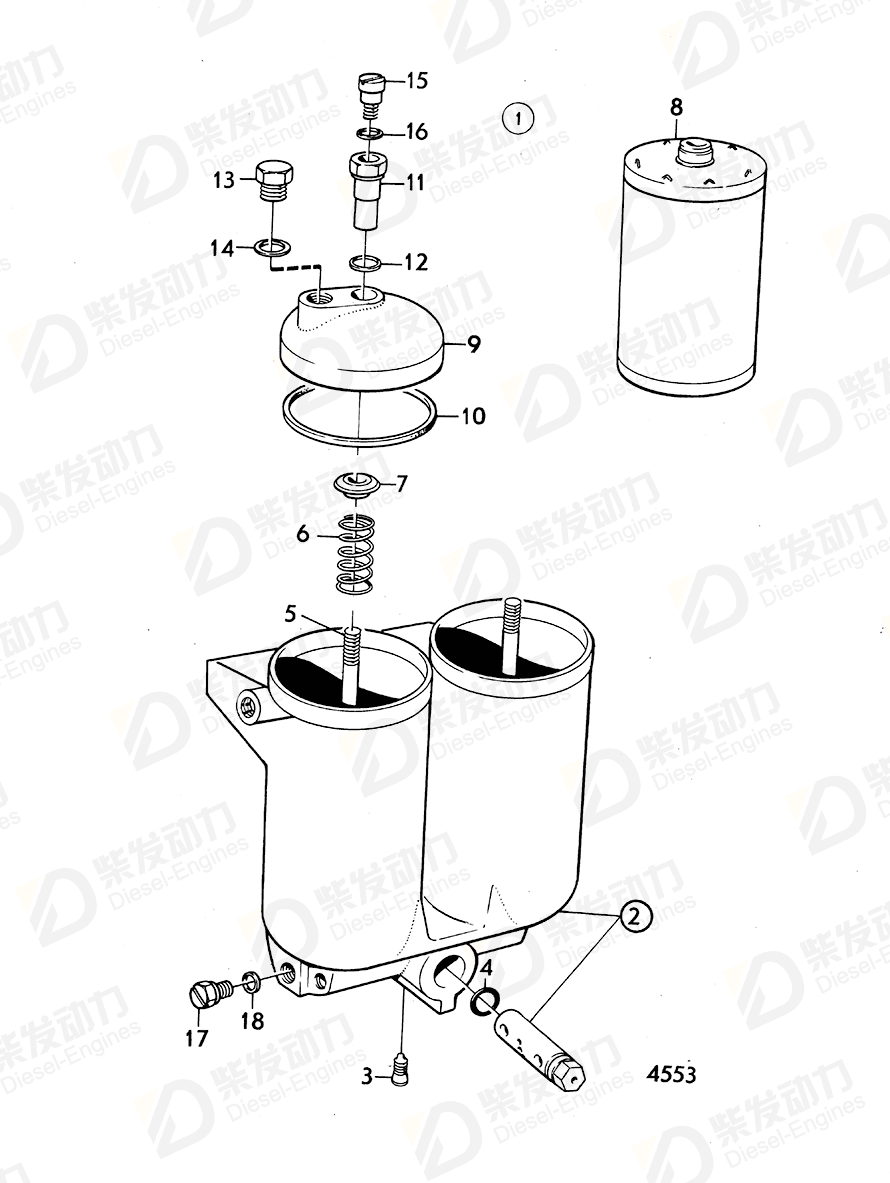 volvo penta Plug 243620 Drawing